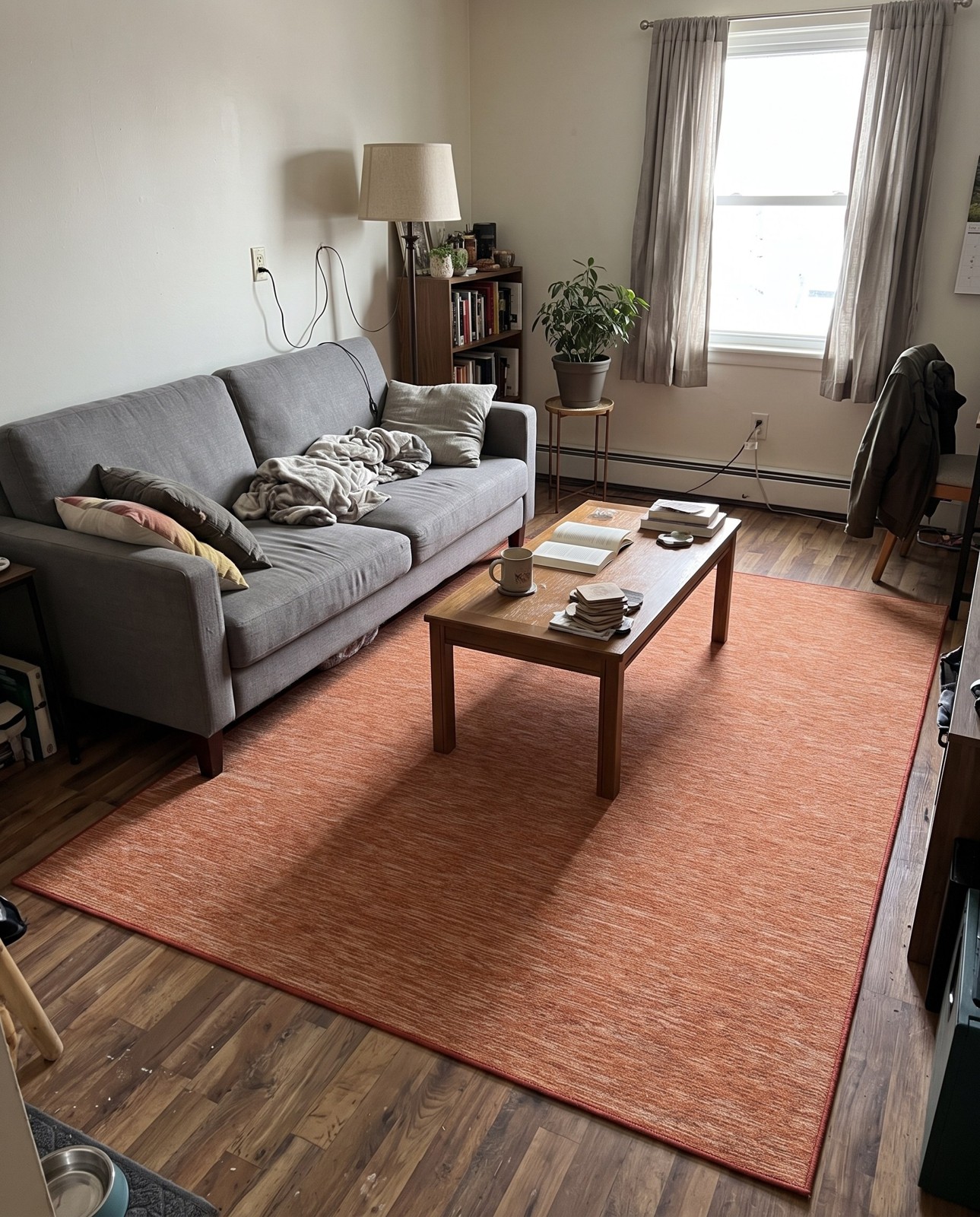 7' 5 x 10' Gates · Heathered Outdoor Rug, terracotta and cream