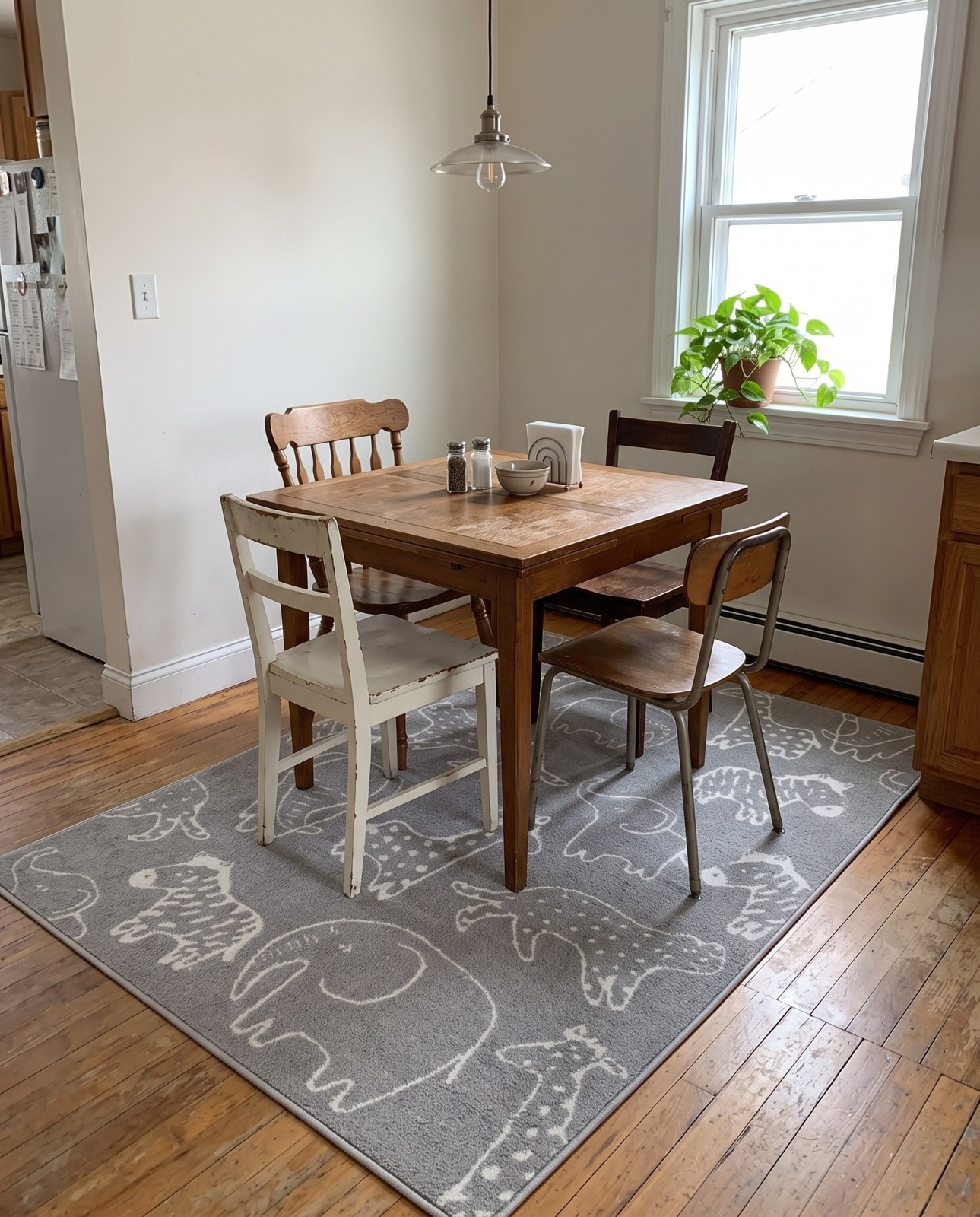 Detail image of 7' 10 x 11' Ernest · Pictoral rug, gray
