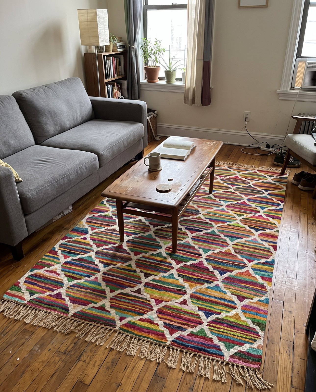2' x 3' 1 Peploe · Lines Chindi Rug, multi