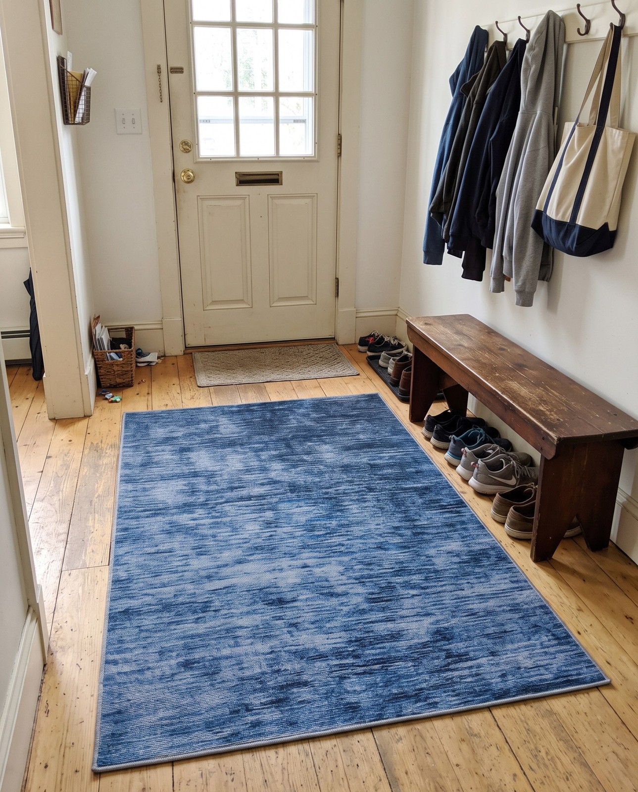 4' x 6' Prewitt · Lines rug, blue