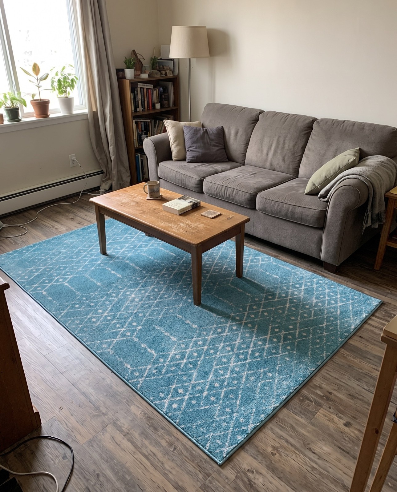 5' 3 x 8' Newcomb · Diamond rug