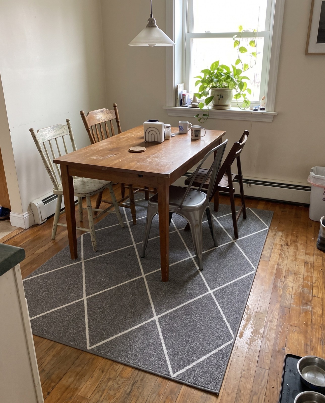 4' 2 x 6' Elwood · Diamond rug, anthracite