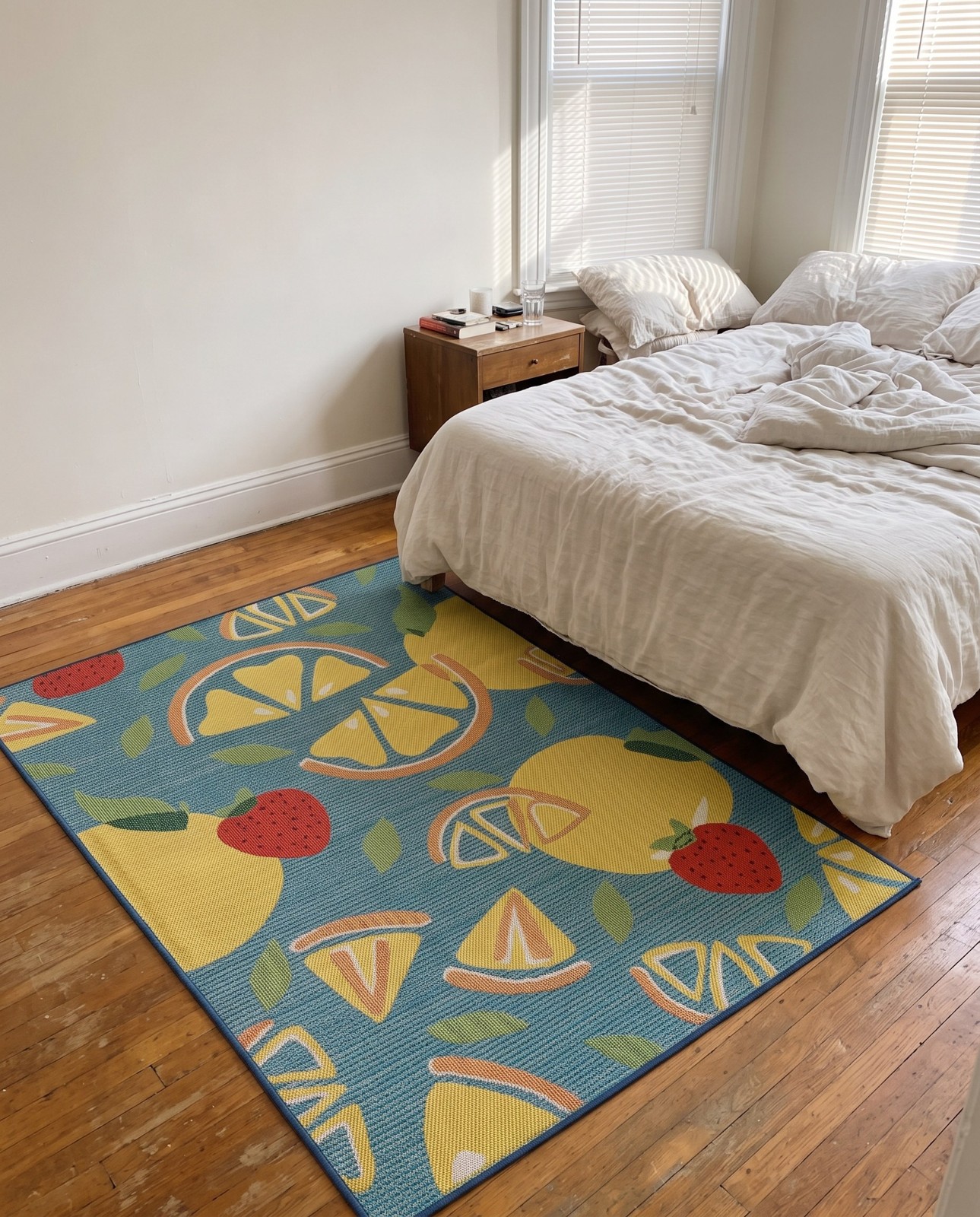 4' 1 x 6' 1 Masterson · Border Outdoor Rug, blue
