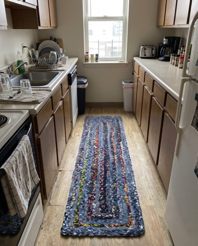 Paducah Striped rug, multi, 6 Ft Table Runner, in a room