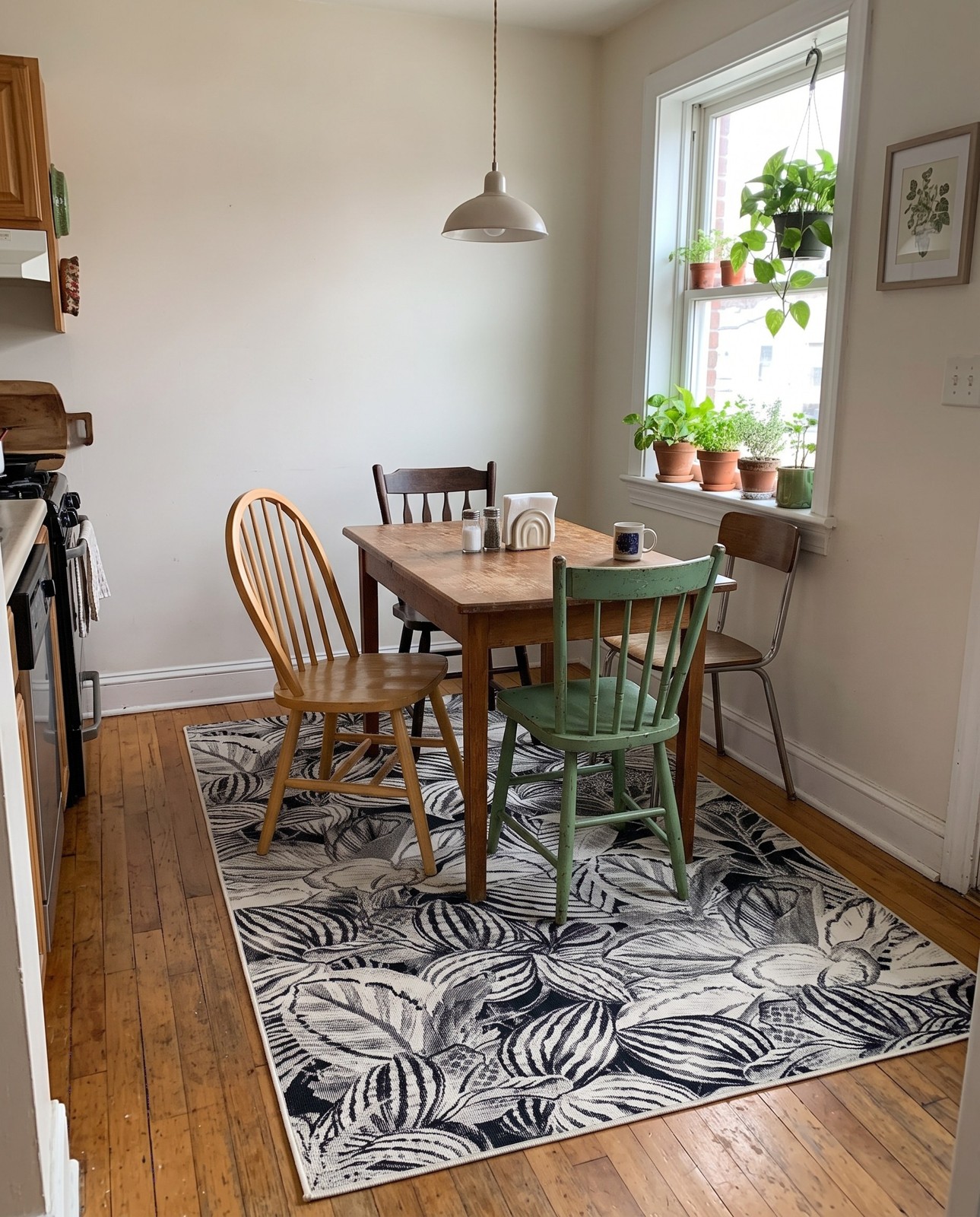 10' x 14' Herrick · Floral / botanical rug, charcoal