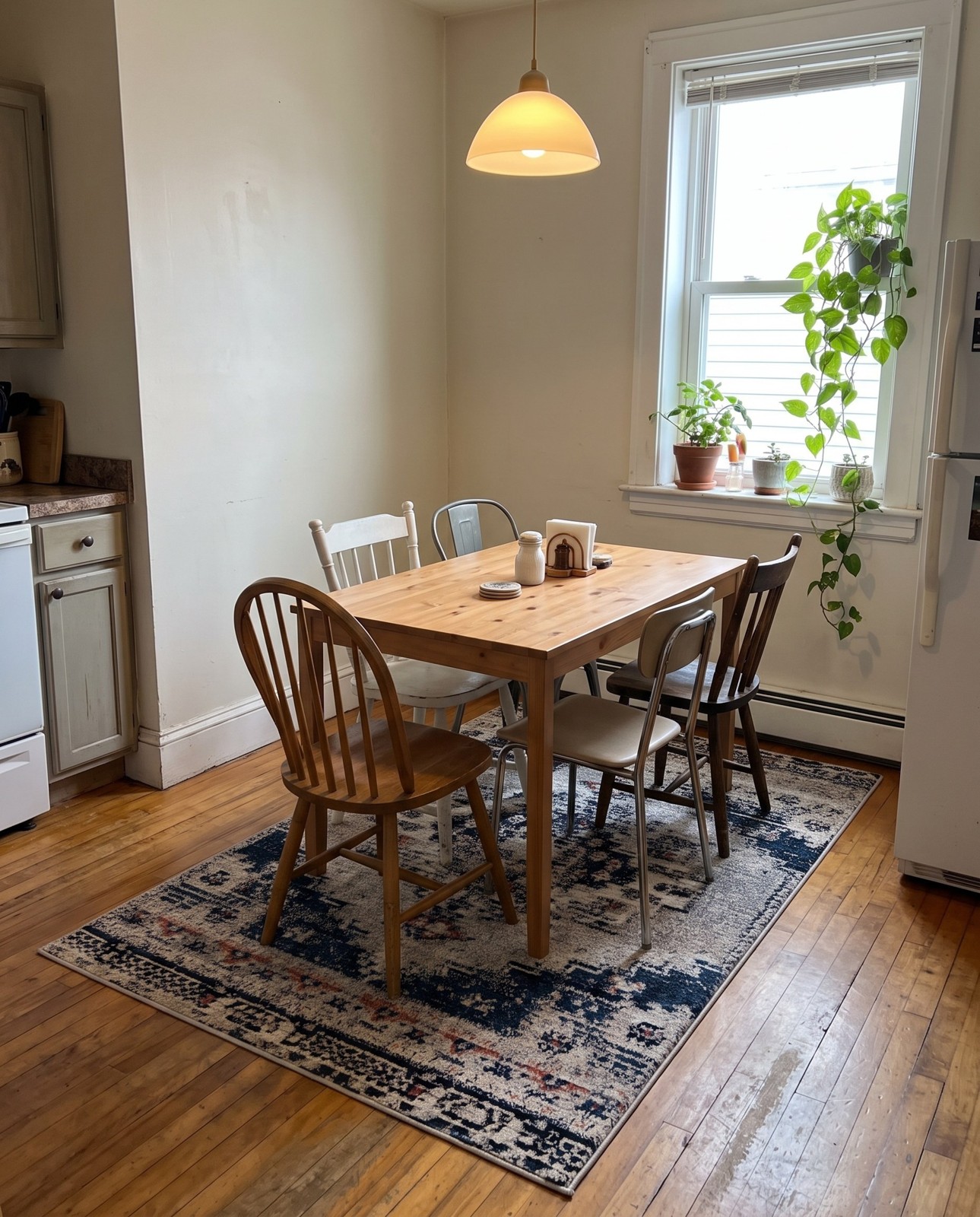 4' x 6' Burton · Border rug, gray