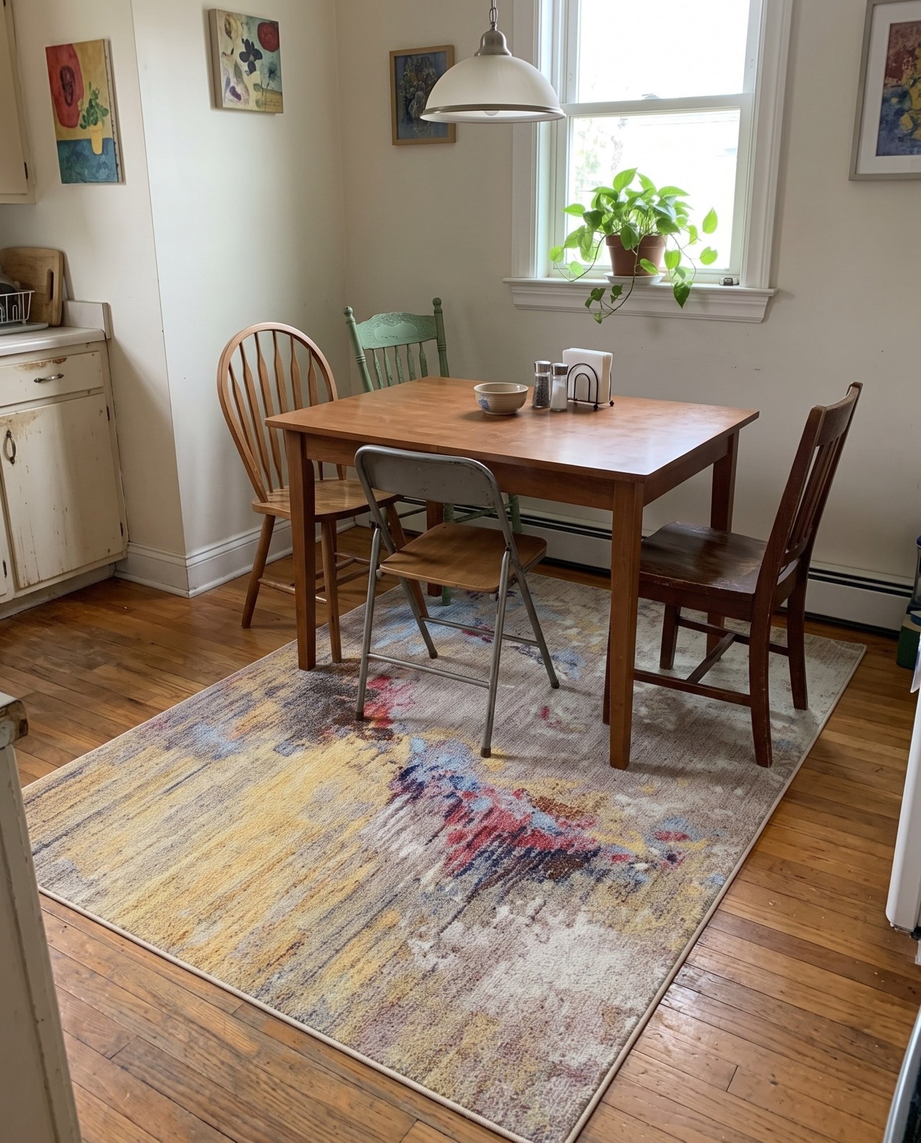5' x 8' Pebble · Abstract rug