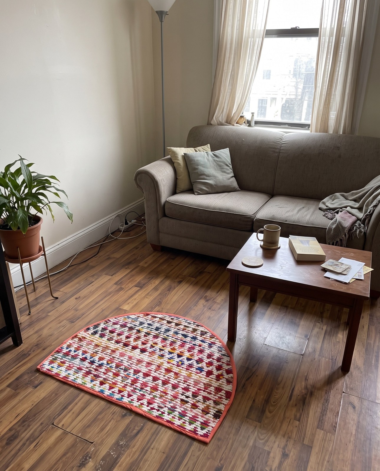 0' 9 x 2' 6 Rooney · Striped Chindi Rug, multi