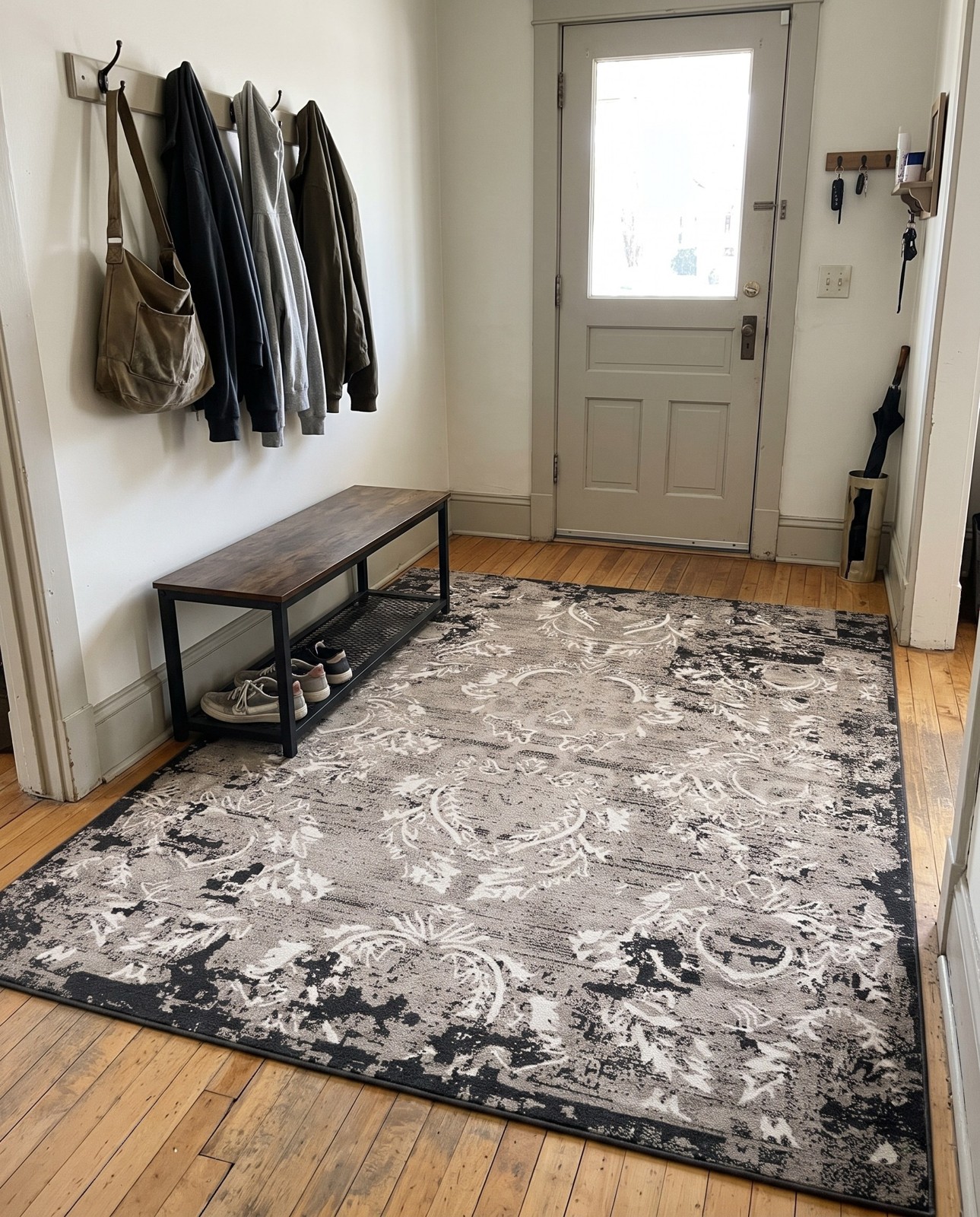 Detail image of 8' x 10' Racine · Damask Outdoor Rug