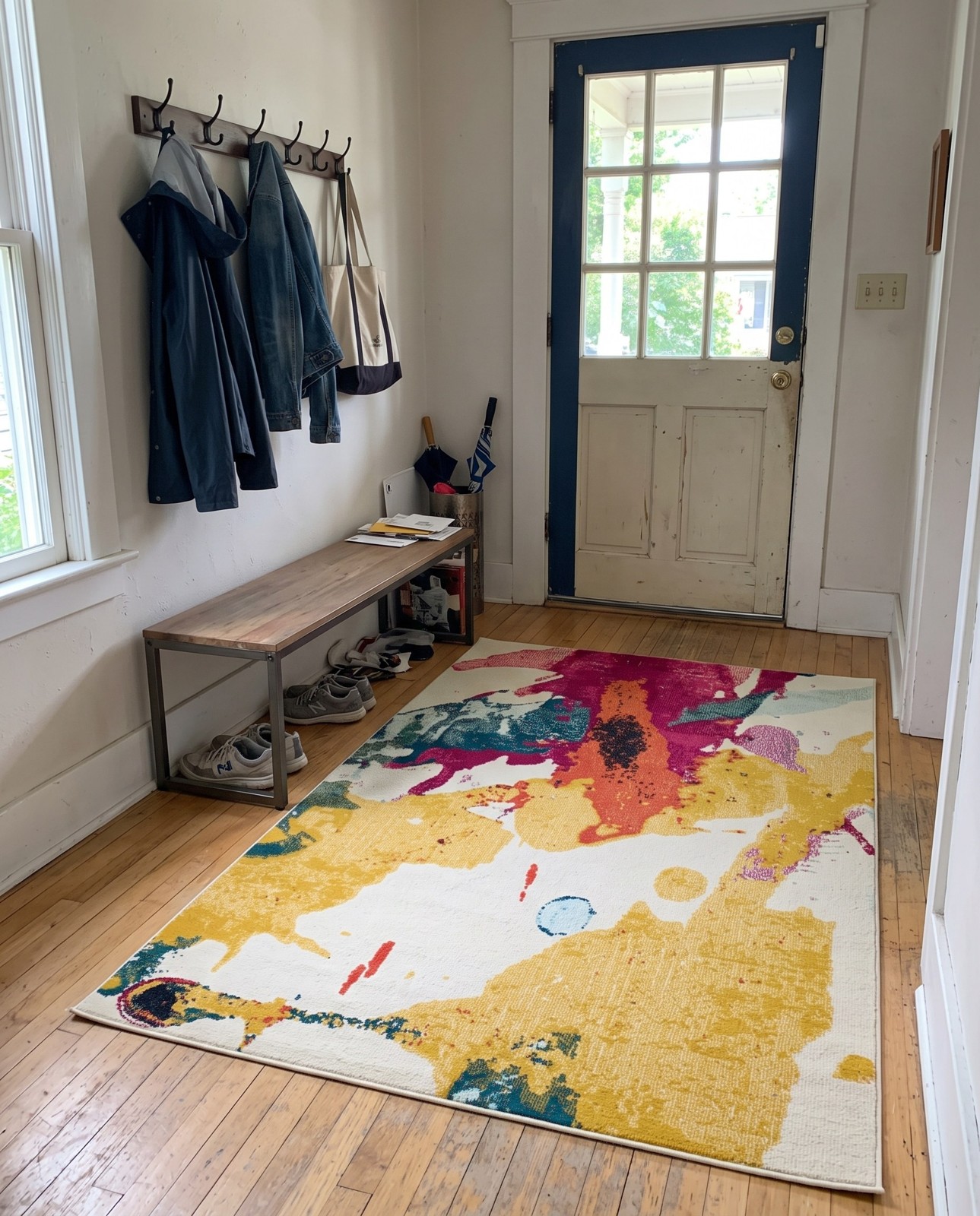 5' x 8' Sandpiper · Abstract Washable Rug