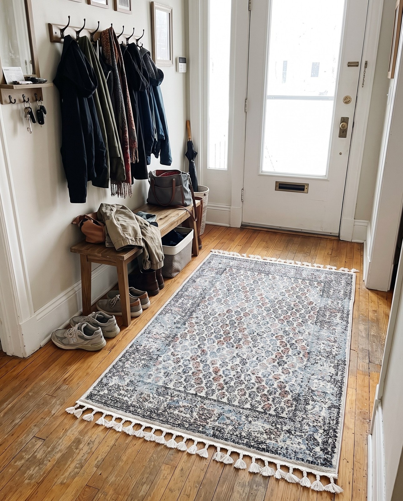 2' x 3' Whittaker · Border rug, multi