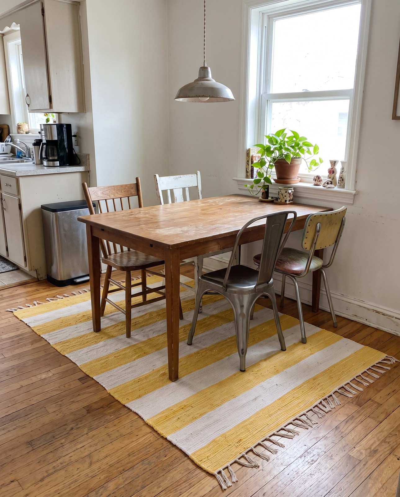 5' 1 x 8' Flagstaff · Striped Chindi Rug