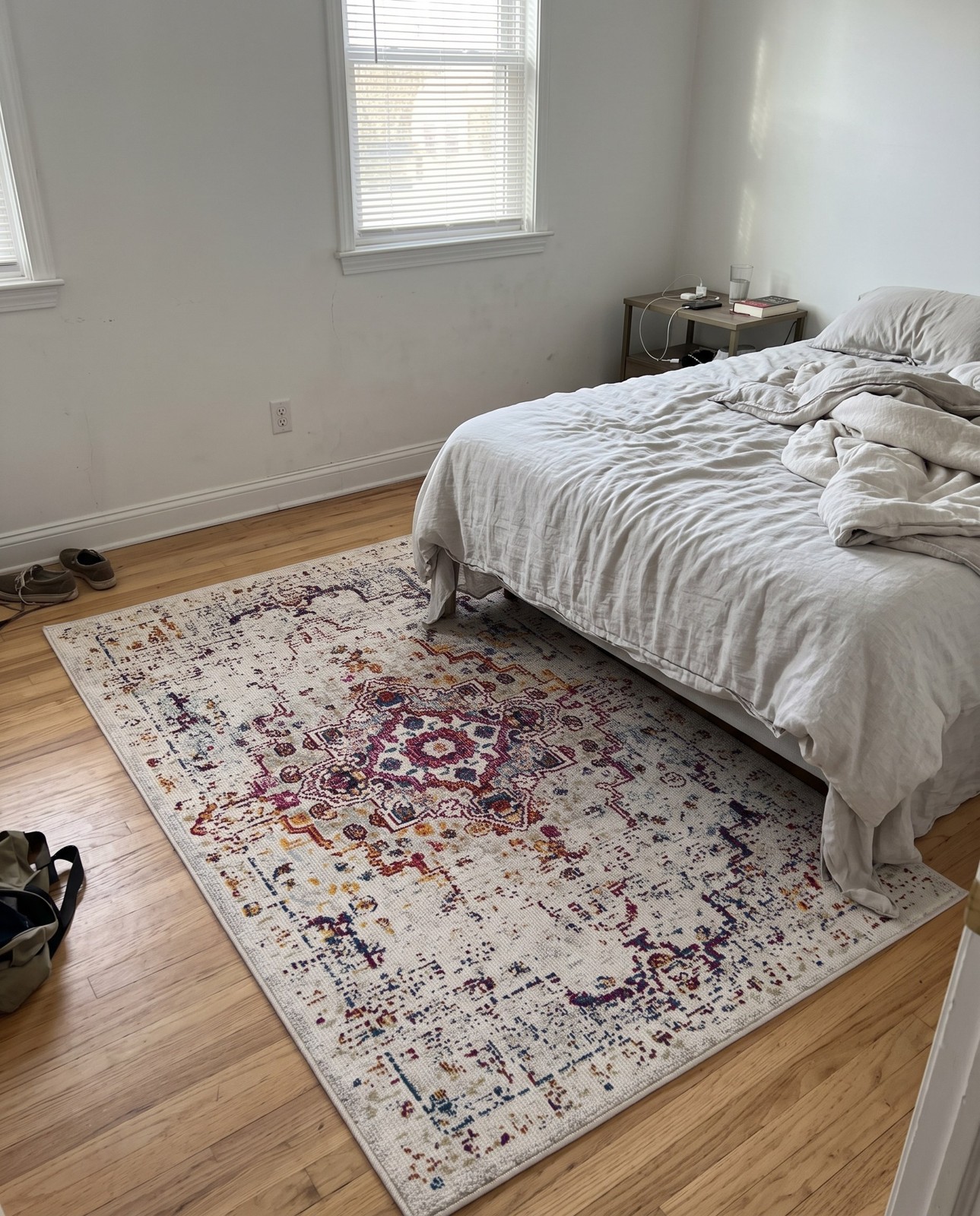 Detail image of 4' x 6' Garnet · Medallion rug, beige