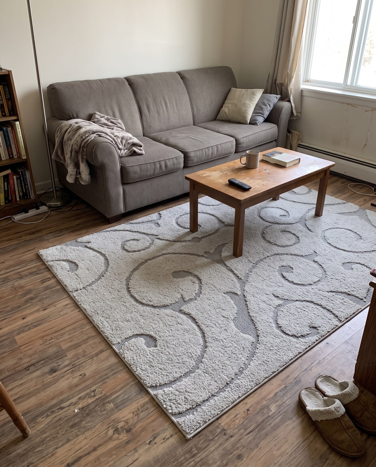 Detail image of 5' x 7' Kenai · Floral / botanical Shag Rug